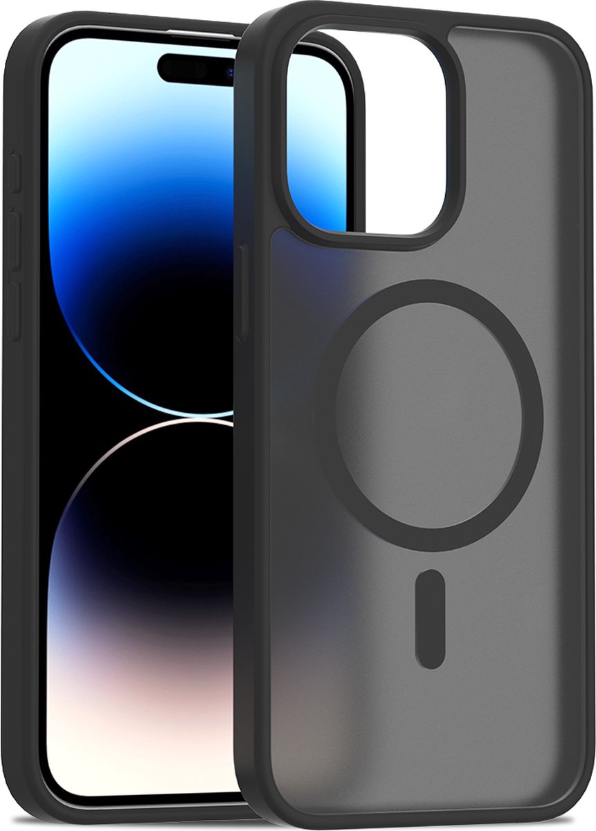 iPhone 15 Pro Max hoesje - Magsafe compatibel - Zwart