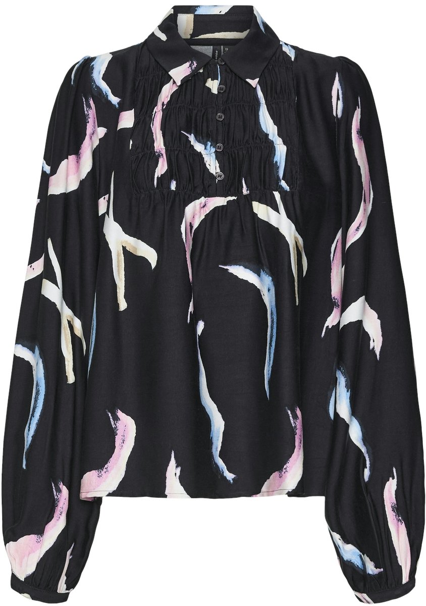 VERO MODA - Bloes - Maat S - Vrouwen - Black - Hoofdstof