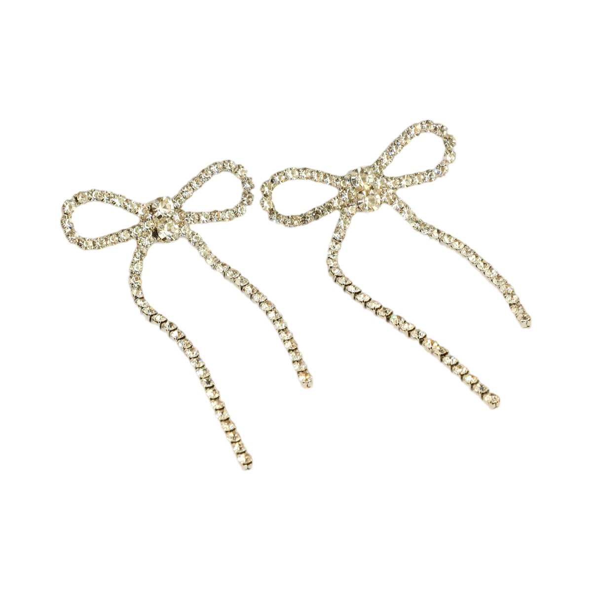 Silver Waterway Ribbon Earrings