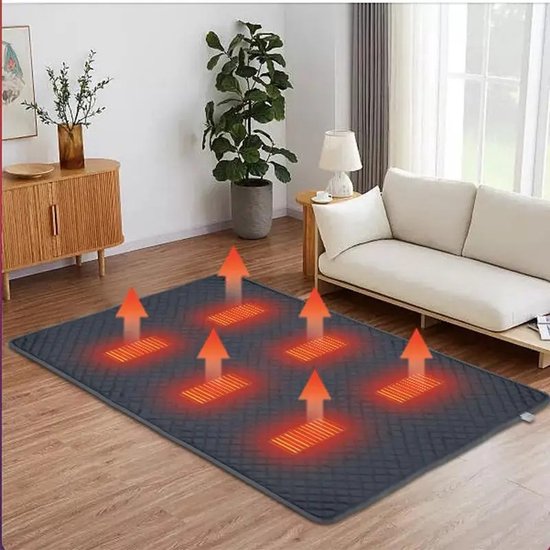 DHN Verwarmde Slaapmat - 180x150 cm - USB Verwarming - Kampeermat - Camping Verwarmde Verdikte Matras - Yoga Mat met Verwarming — afbeelding 4