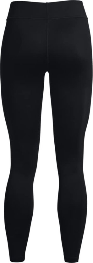 Zwarte sportlegging van Under Armour, achterkant zichtbaar. Strakke pasvorm.