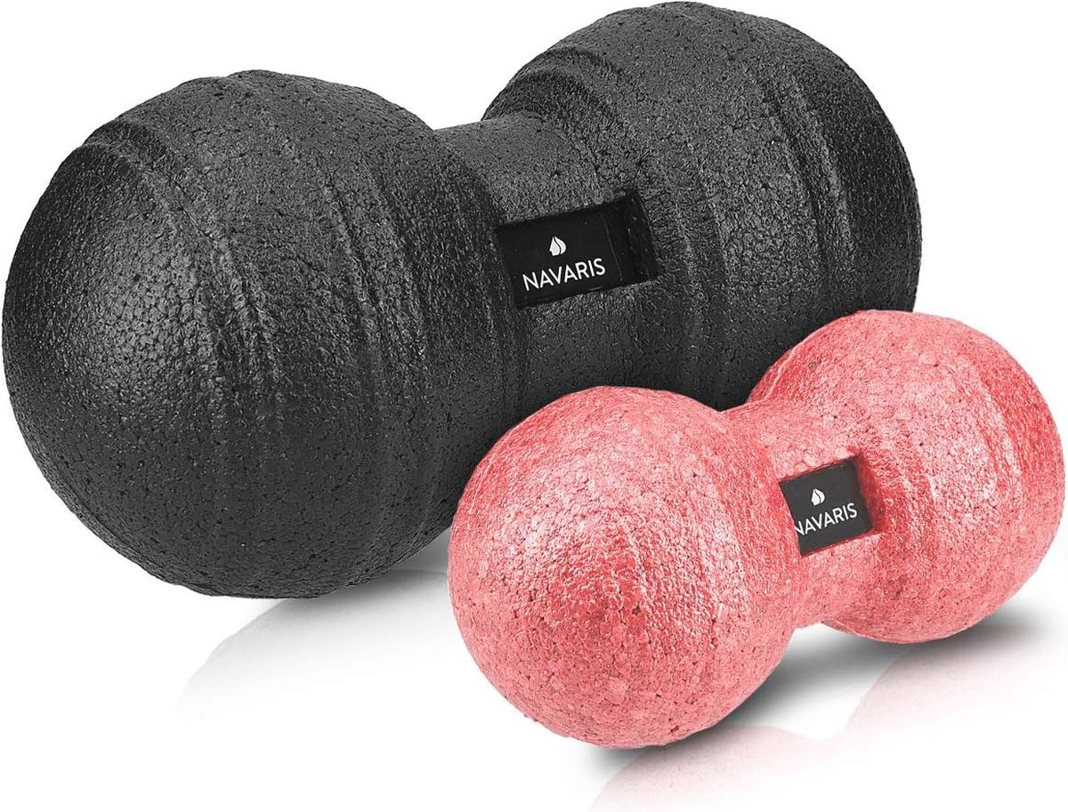 Goedkoopste Peanut Duo Massage Bal Set - Massagebal voor Zelfmassage - Triggerpoint Therapie - Ideaal voor Spieren en Reflexzones - Verkrijgbaar in Verschillende Maten en Kleuren