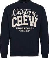 Kersttrui Christmas Crew | Foute Kersttrui Dames Heren | Kerstcadeau | Kerstpakket | Navy | maat XXL