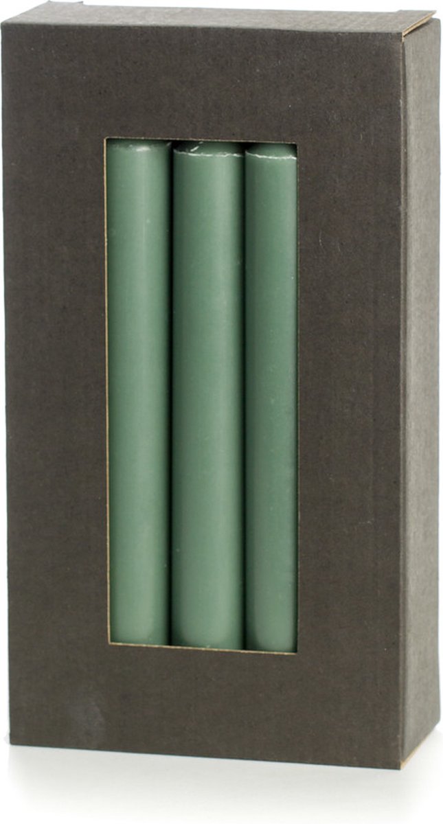 Rustik Lys ‎‎ - Dinerkaarsen - 10 stuks - Forest Green - Groen - 2,2 x 19 cm