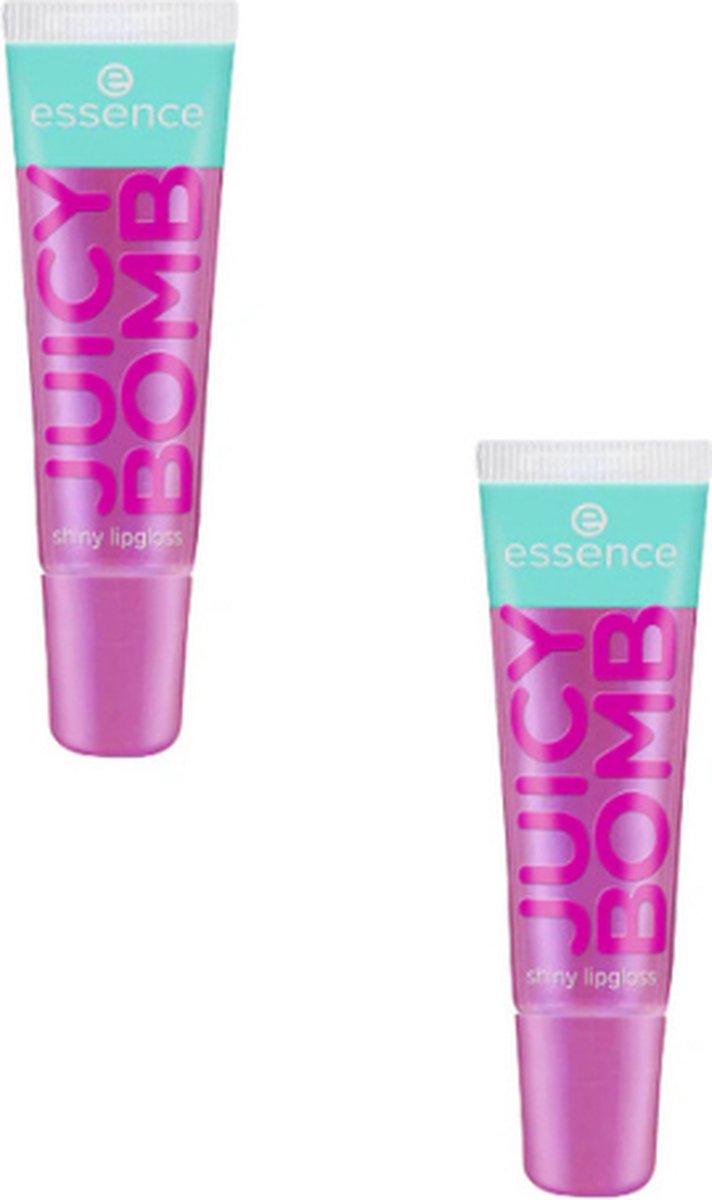 Goedkoopste 2x Essence Juicy Bomb Shiny Lipgloss 105 Bouncy Bubblegum | 2-pack