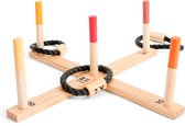 Bol.com BS Toys Ringwerpen Werpspel - Buitenspeelgoed vanaf 6 Jaar - Ring Gooien - Werpspel kinderen - 5 Ringen - 50x50x10 cm - ... aanbieding