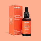 SUNDT Nutrition - Vitamine B12 Druppels - 60ml - Liposomaal Supplement - Verhoogt Energie & Ondersteunt Zenuwstelsel - Vegan - Glutenvrij - 30 Dagen Gebruik