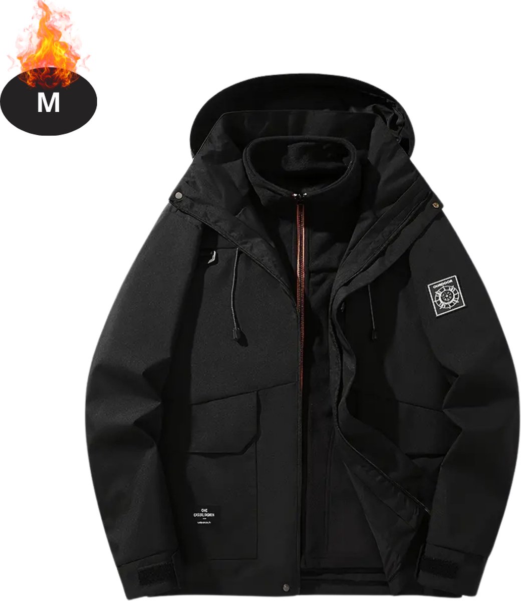 Bovista Skipak SkiBroek Skijas Ski Suit Wintersport Dames Winter Warm Fleece Zwart
