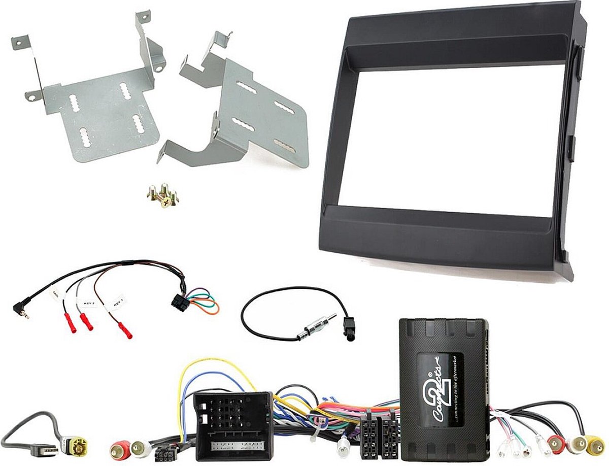 2-DIN Inbouw-KIT Porsche Cayenne 2011-2016 - Info adapter/analoge versterker