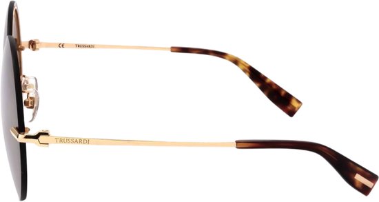 Trussardi STR219F 300G Zonnebril - Dames - Goudkleurig van Merkloos — afbeelding 5