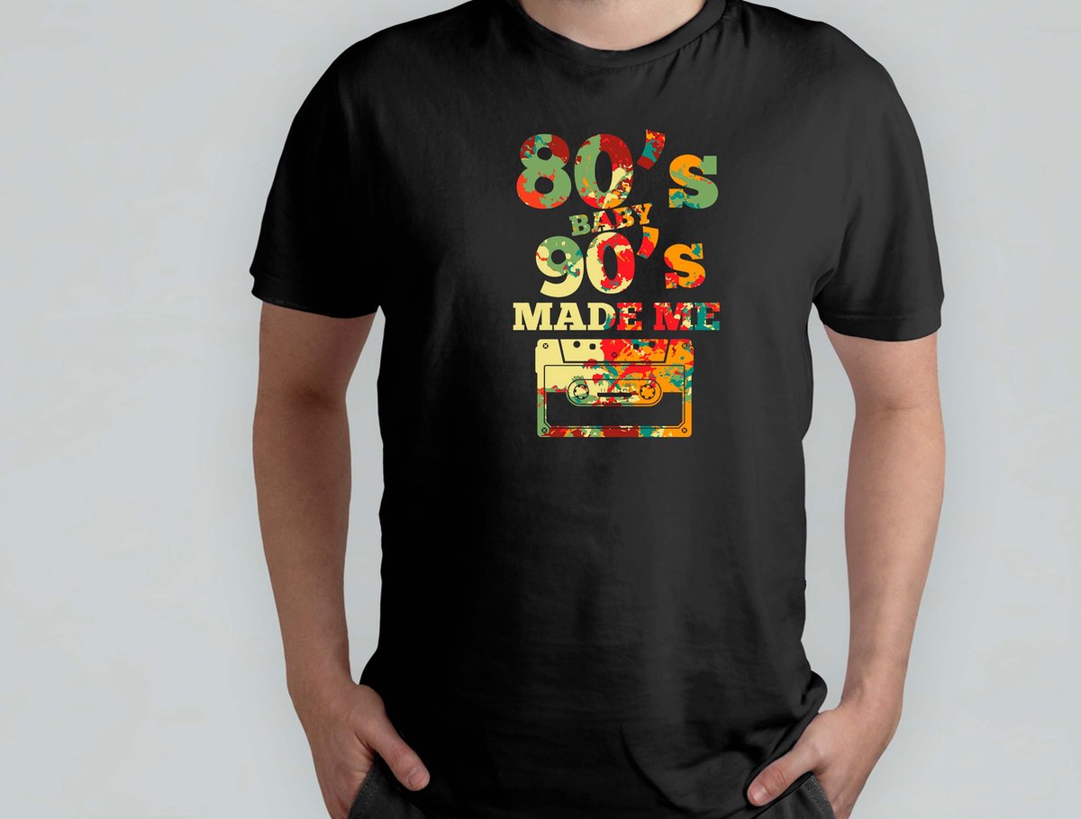 The Retro 80s Baby 90s Made Me - T Shirt - RetroVibes - OldSchoolCool - VintageStyle - RetroAesthetic - RetroStijl - TerugInDeTijd - OudeSchoolCool