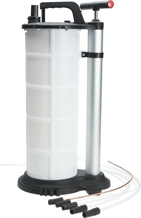 allpa Olie- & Vloeistofafzuigpomp 4.0l met slang & container (cilinder