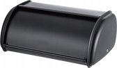 Boîte à Pain Inox - Boîte à Pain Compacte pour Sandwichs et Pâtisseries - Zwart - 36x23x14,5 cm