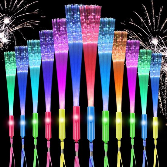Witte vezel optische toverstaf gloed sticks LED oplichten