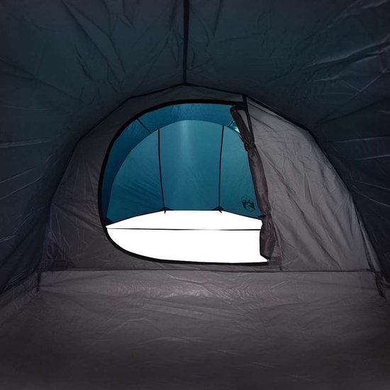 vidaXL - Tunneltent - 4-persoons - waterdicht - blauw