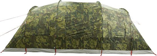 vidaXL - Tente tunnel - 4 personnes - imperméable - camouflage