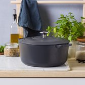 Bol.com BK Bourgogne braadpan 28cm/6.7L Earl Grey - gietijzer - inductie aanbieding