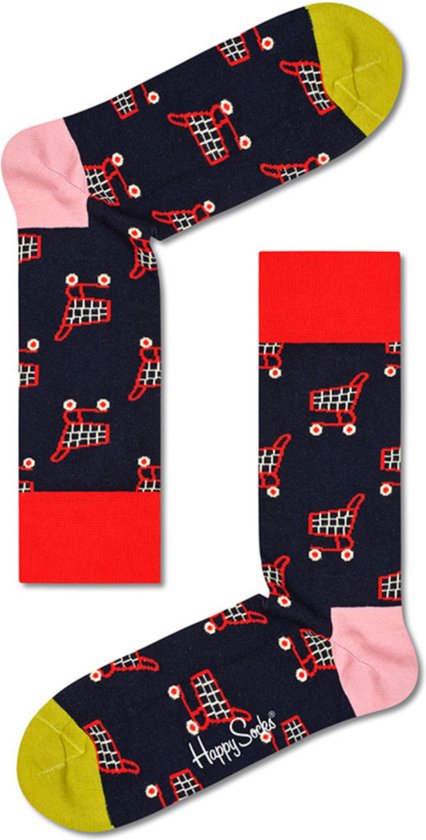 Happy Socks Sokken Shop Til You Drop - Maat 41-46 - Heren - Halfhoge sokken