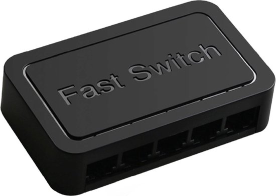 Drivv. Netwerk Switch - Tot 1000Mbps - 5 Poorten - Internet Switch - RJ45 splitter - zwart