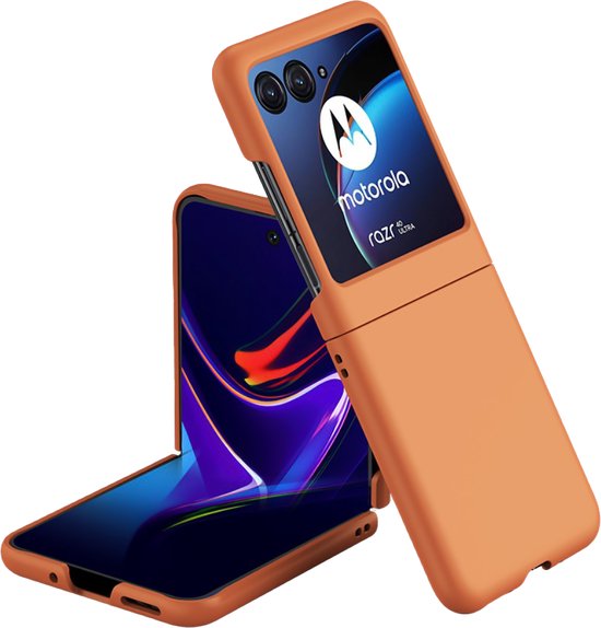 EASSGU Silicone Case Suitable for Motorola Moto Razr 40 (6.9 inch), Skin-friendly and Hard PC Protective Case against Drops and Scratch-Resistant, Light Purple