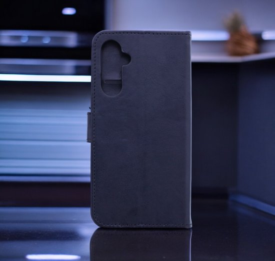Bookcase Convient pour : Samsung Galaxy A16 - Zwart - étui portefeuille - Book Cover + 3x Film de protection d'écran