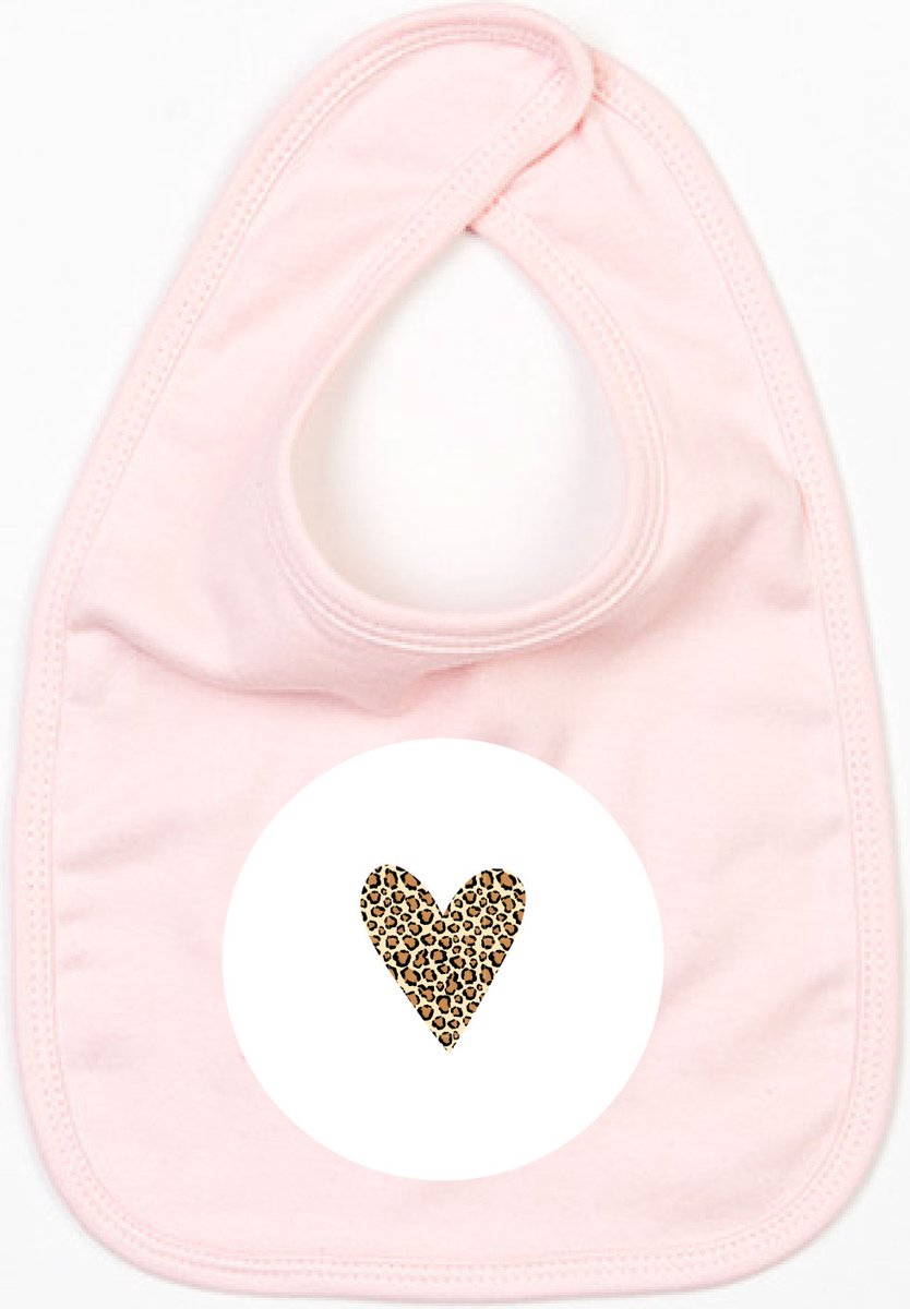 Goedkoopste Slabbetje Heart 2-Licht Roze-One Size