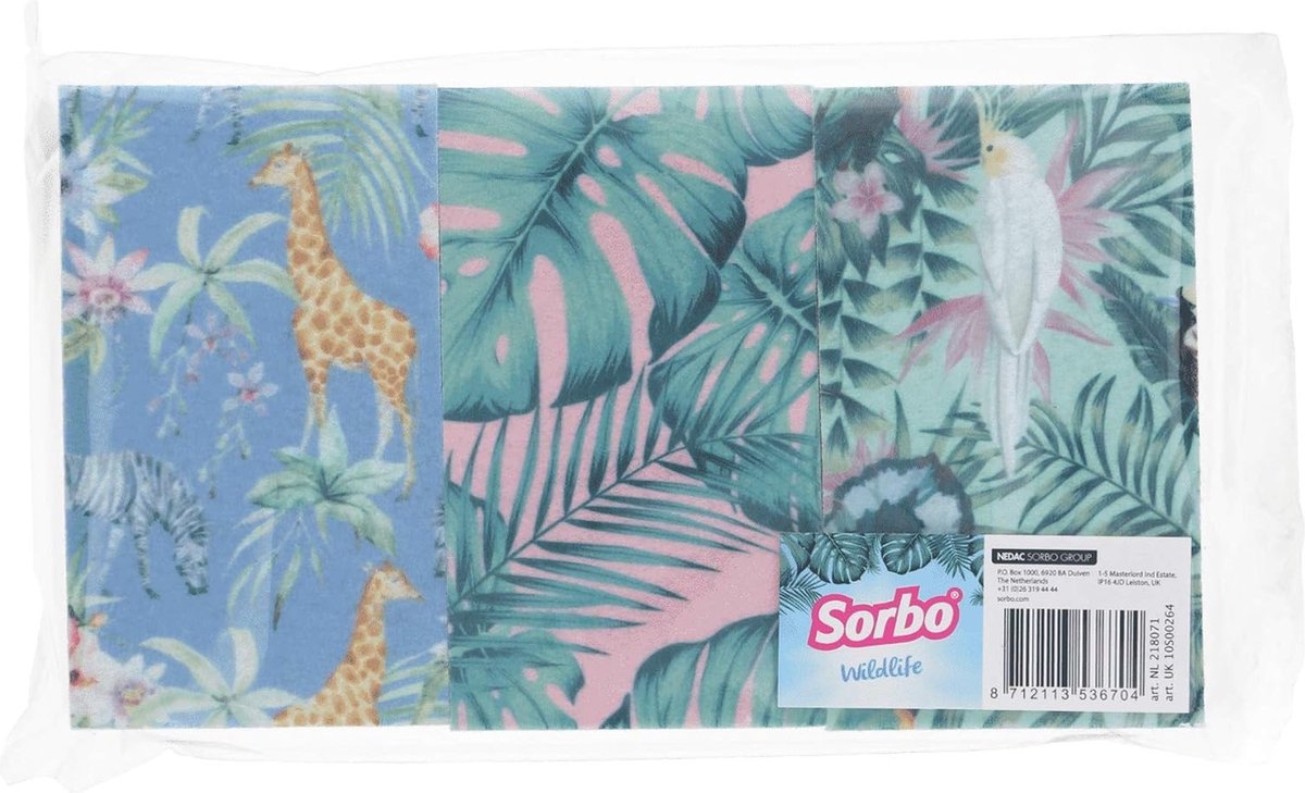 Sorbo schuurspons 3-pak - Wildlife