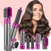 Bol.com Hair Dryer Brush Set 5in1 - Haardroger - Föhnborstelset - Blowdry - Multistyler - Föhn - Krulborstel - Airstyler - Krulb... aanbieding