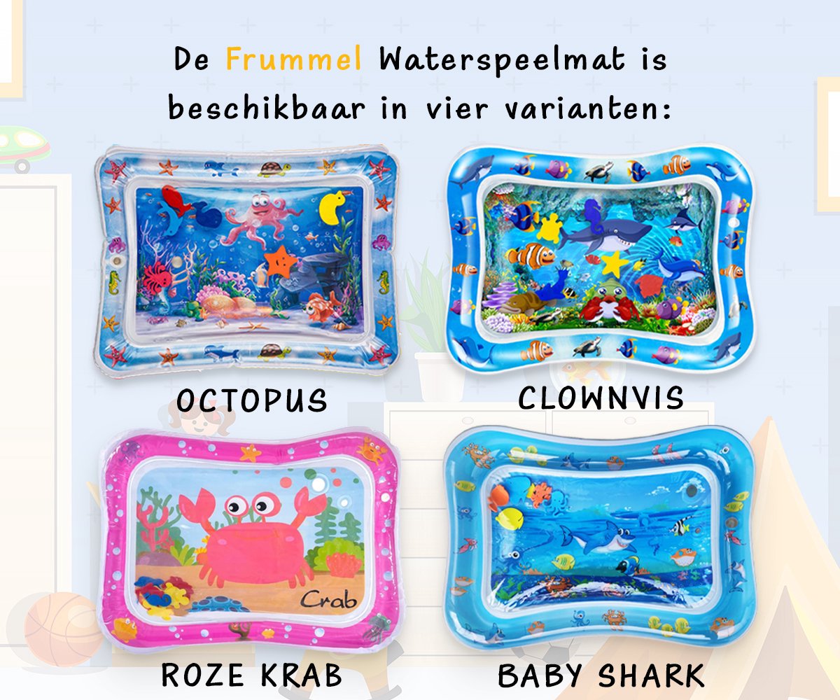 Frummel Waterspeelmat Baby - Watermat - Baby Shark thumbnail 6