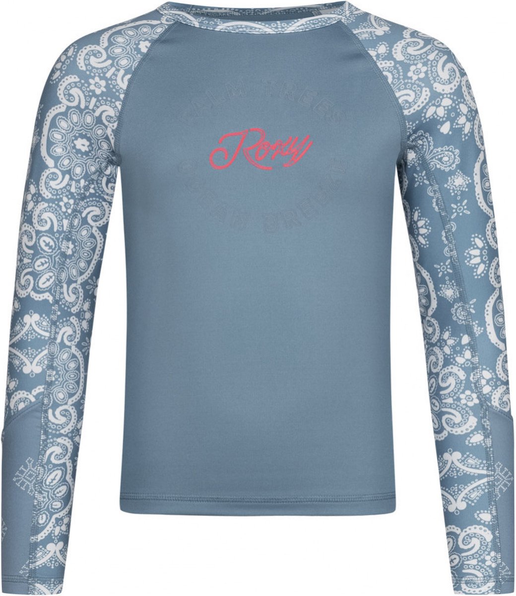 Roxy Jr Aloha Ls Kinder UV-bescherming T-shirt blauw - 152
