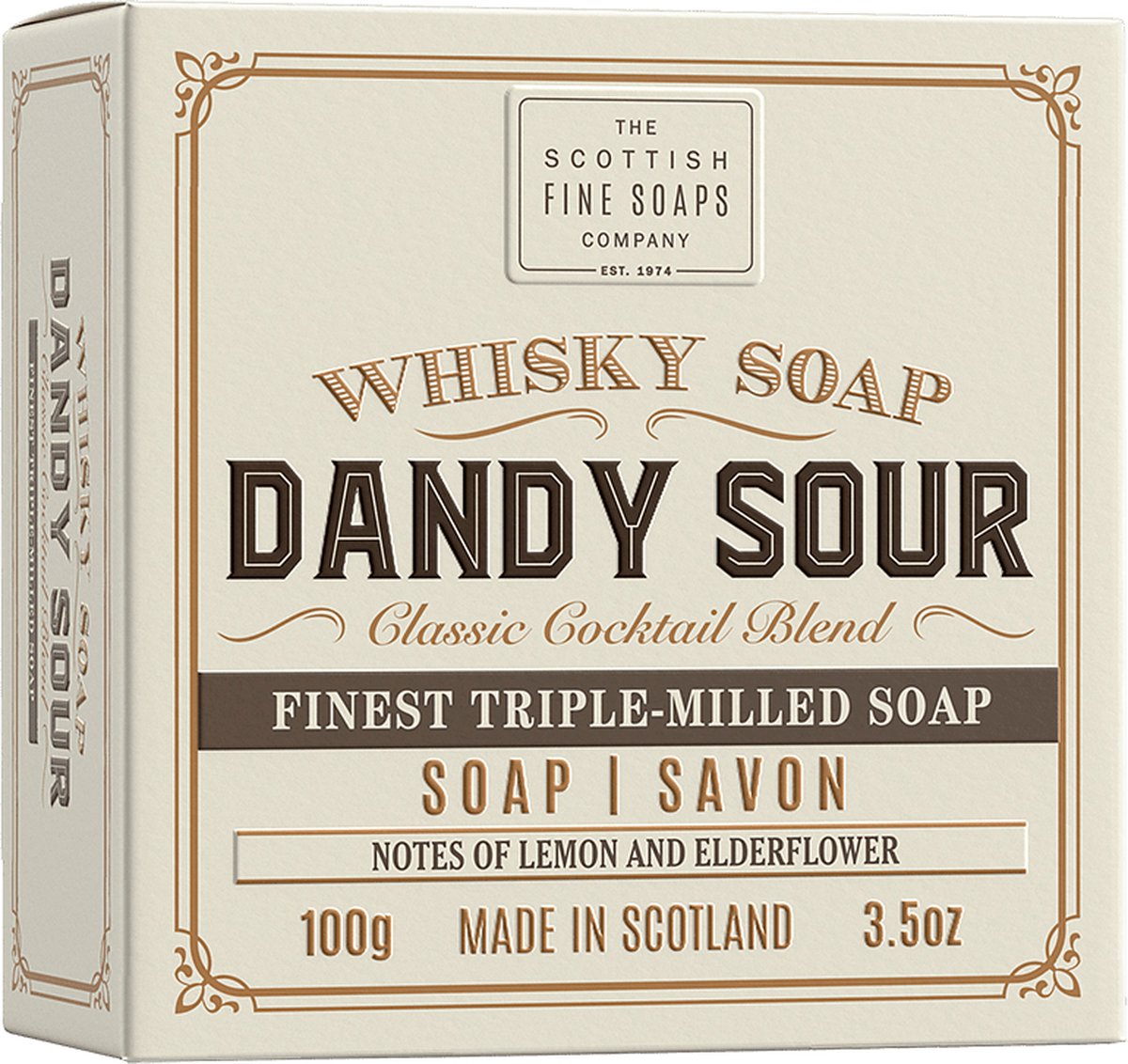 Whisky soap (in karton) Dandy Sour 100g