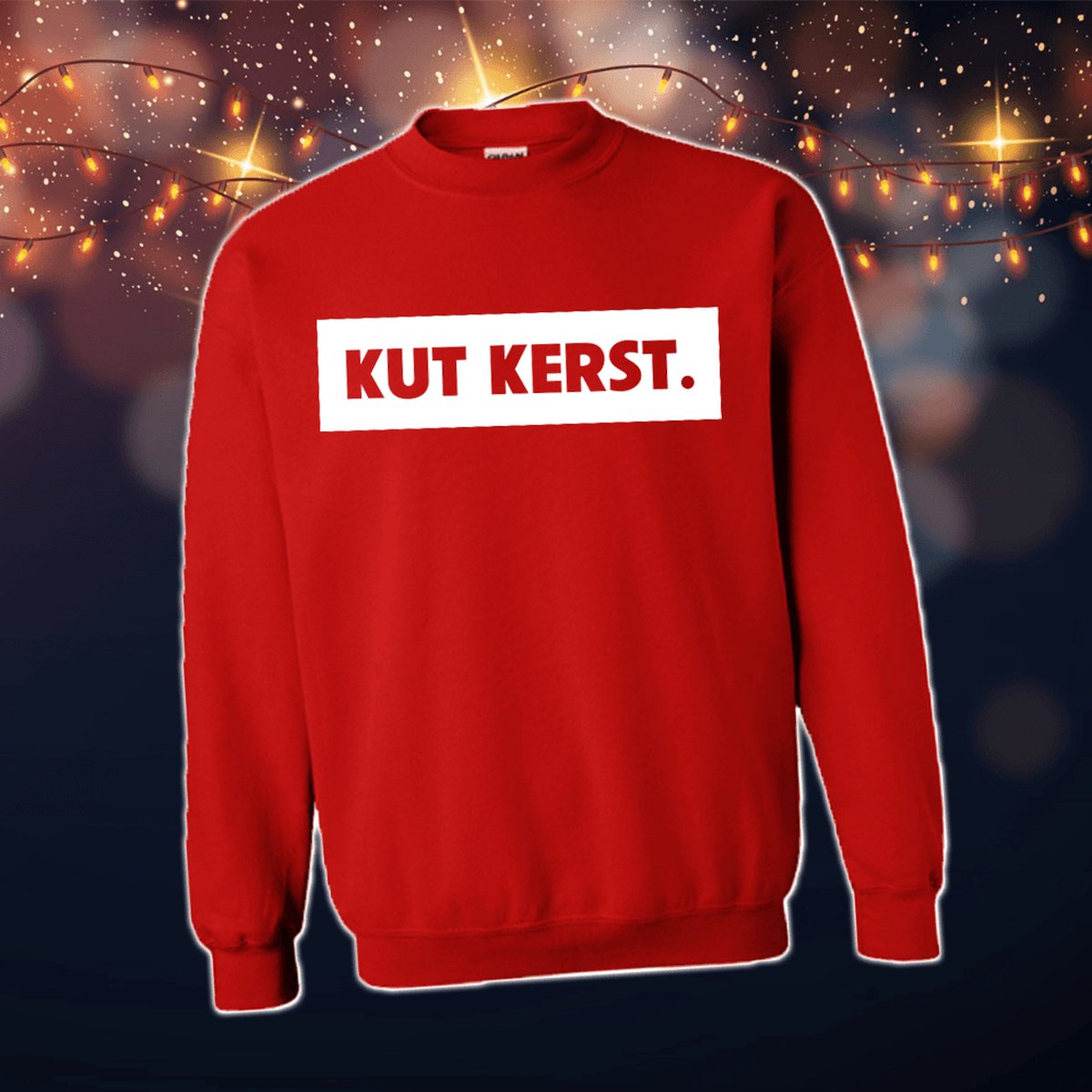 Foute Kersttrui Dames & Heren - Kersttrui met tekst K*t kerst in vlak | Kersttrui Maat S | Kersttrui Dames - Kersttrui Heren - Grappige Kersttrui met tekst | Namengigant | Incl. 2 jaar garantie