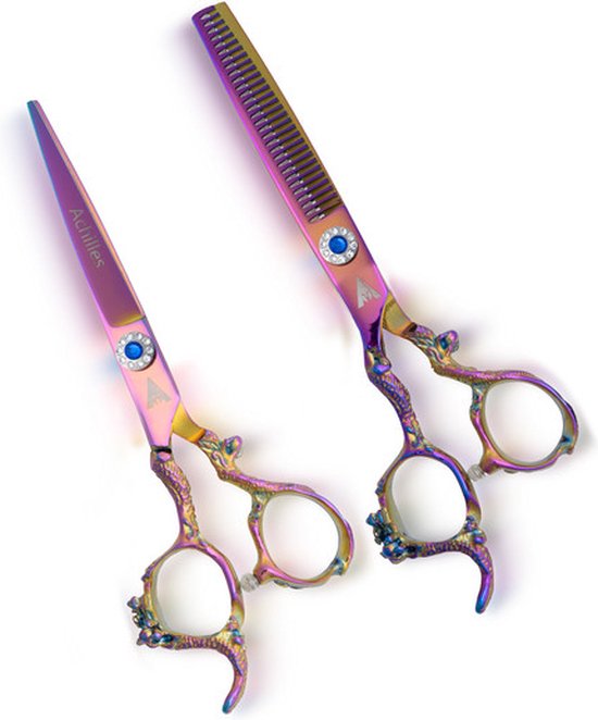 Achilles® Set de ciseaux pour gauchers 6 pouces Dragon - Ciseaux et ciseaux de coupe - Ciseaux de coiffure