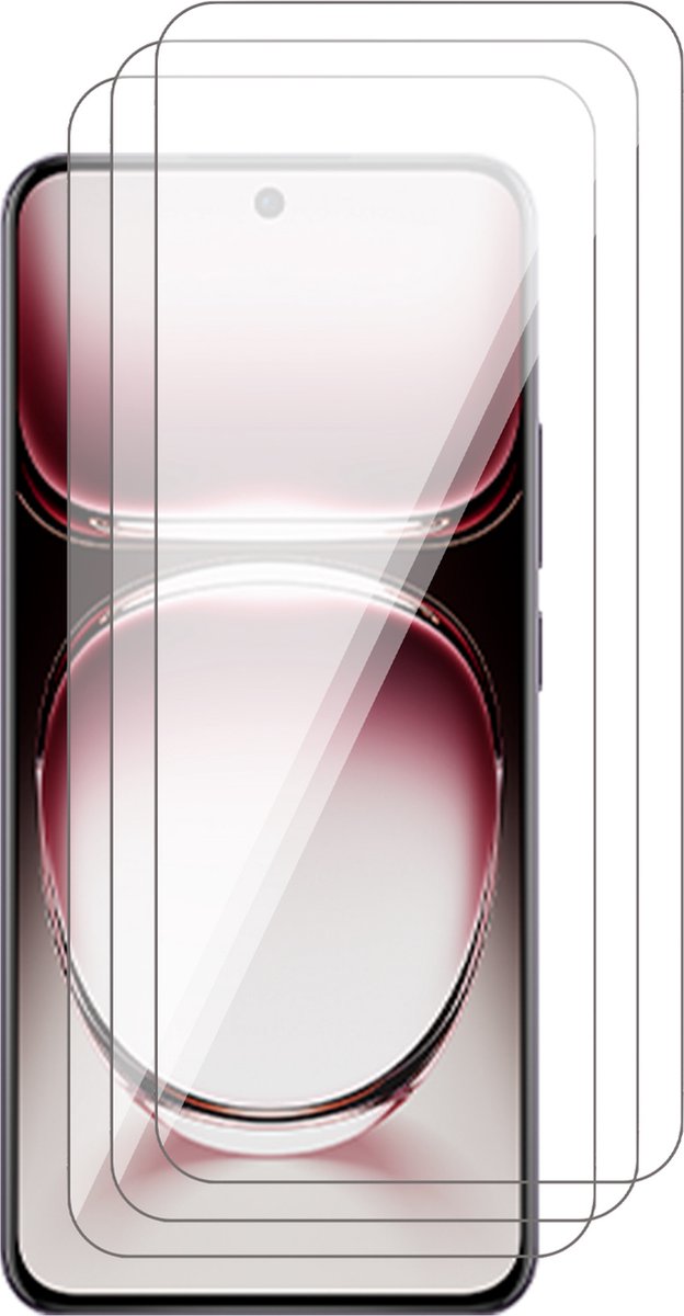 Screenprotector geschikt voor Oppo Reno 12 - 3x Glas Screen Protector