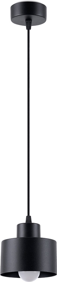 Sollux Lighting Hanglamp Savar - 120x12x12cm - E27 - zwart - staal