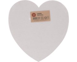 Schildersdoek hart vorm 15 cm hoog x 15 cm lang canvas de dikte is 0.4 cm dun -Schilders doek - hart vorm