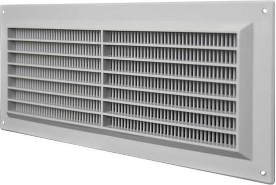 Grille d'aération rectangulaire avec grille 130x300 grise - VR1330P