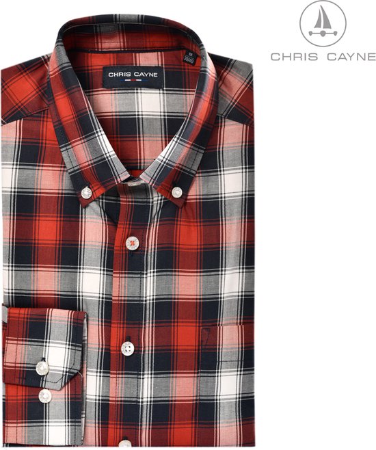 Chemise homme manches longues XXL Katoen avec poche poitrine - XXL