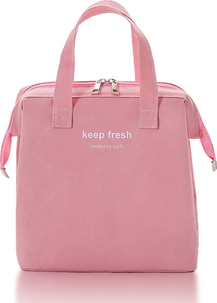 Rainbecom - Koeltassen - Lunchtas – 23x24x14 cm – 7.5 Liter - Roze - Isolatie - Kationisch Polyester - Handvat Riem - Koeltas - Lunch Bag - Geïsoleerde Koeltas - Picknicktas
