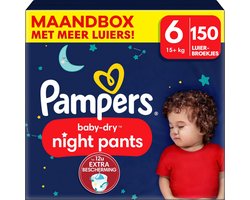 Pampers - Baby Dry Night Pants - Maat 6 - Maandbox - 150 stuks - 15+ KG