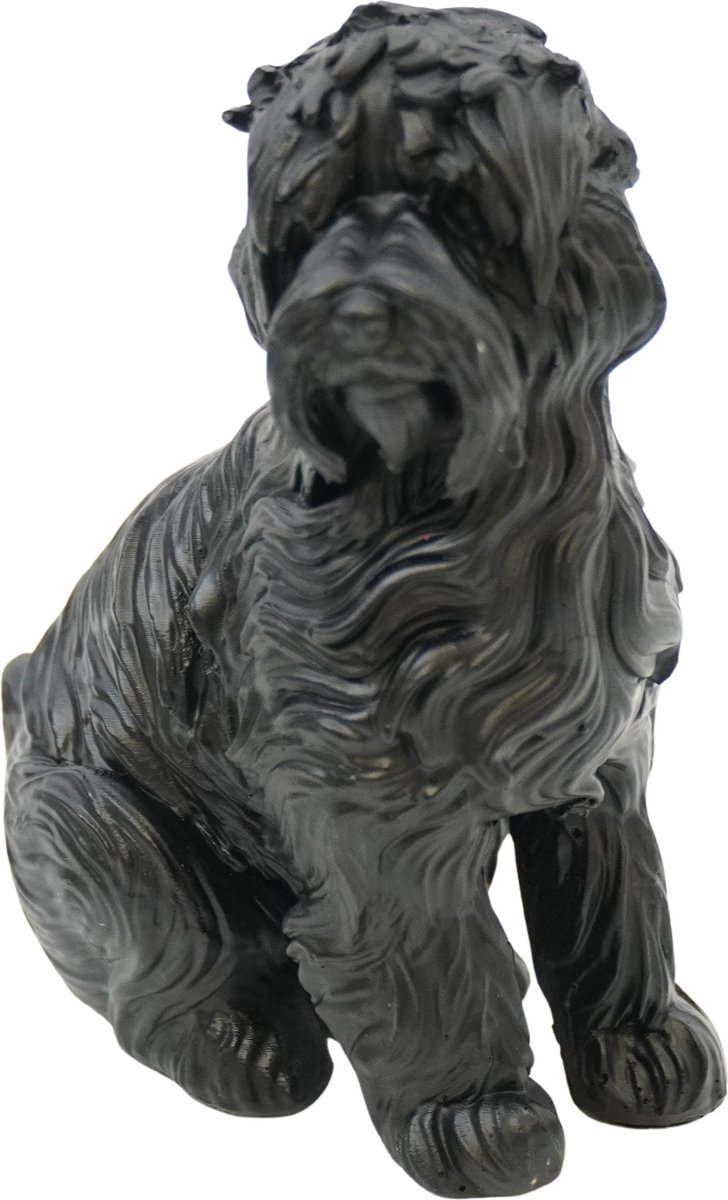 Ornament - Labradoodle - Polyresin - Zwart - 10,5x5x9cm