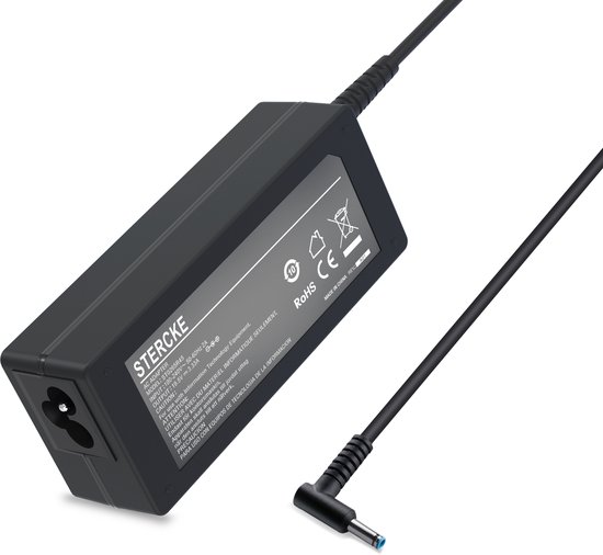 STERCKE Chargeur HP 65W - Convient aux ordinateurs portables HP - 4,5 x 3,0 mm - Adaptateur pour ordinateur portable HP