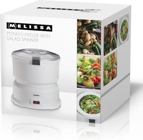 Melissa Elektrische Aardappelschiller - 85W - Aardappelschrapmachine met slacentrifuge - 16220008 - Wit van Melissa — afbeelding 5