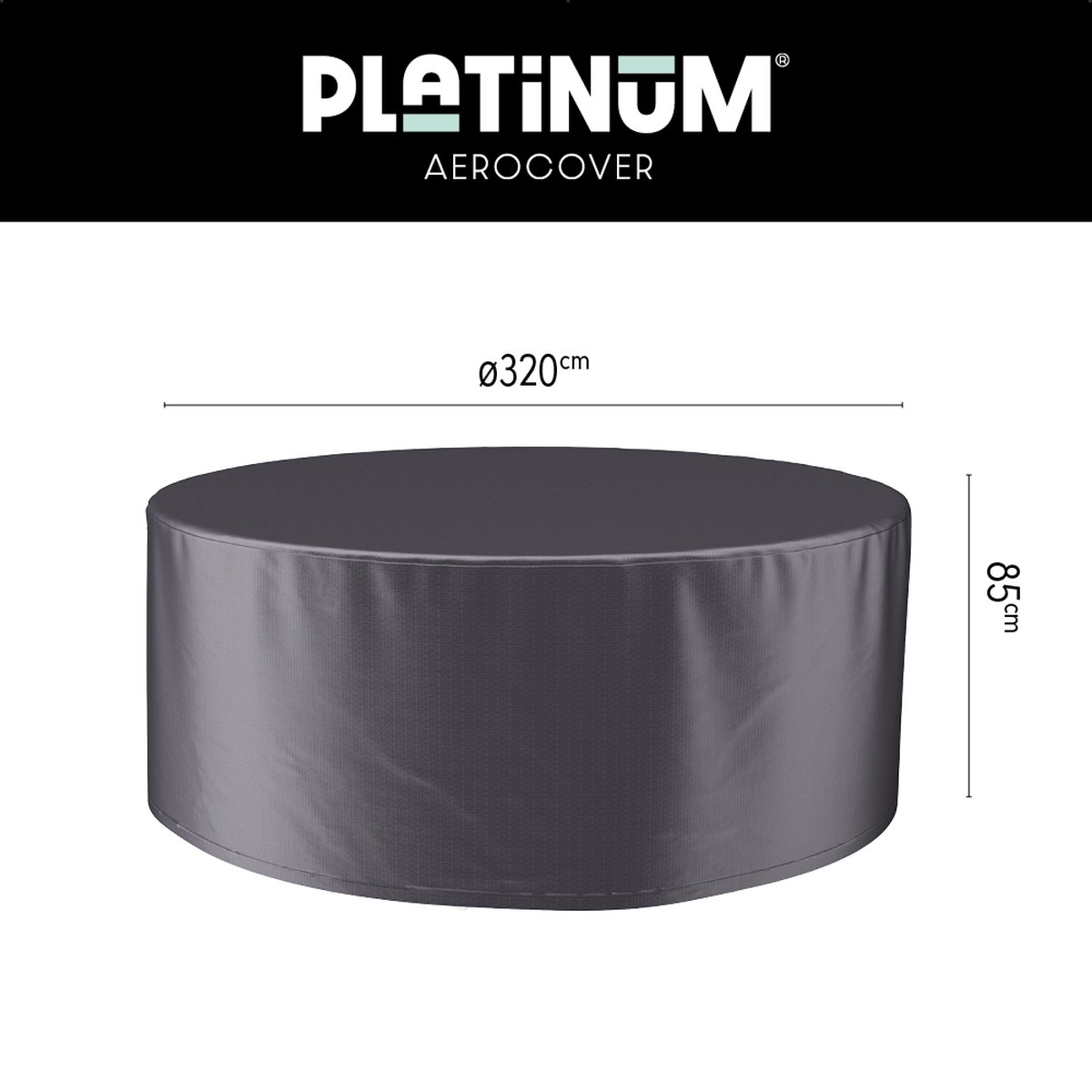 Platinum tuinsethoes Aerocover antraciet