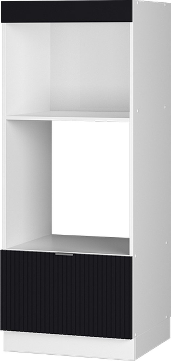 Vicco Fame-Line Magnetronkast – 60 cm open Zwart gestreept Zwart gestreept/Wit