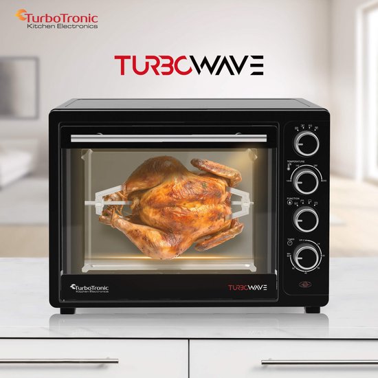 TurboTronic EV35 Vrijstaande oven 35L - Mini oven - Elektrische Oven - Zwart