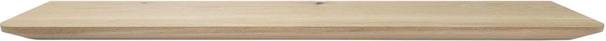 FLE - Wandplank eiken 100 bij 20 cm van 3 cm dik massief hout met verjongde facetrand