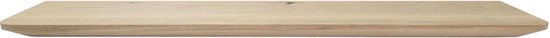 FLE - Wandplank eiken 100 bij 20 cm van 3 cm dik massief hout met verjongde facetrand