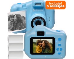 foto van Denver Kindercamera Full HD met Printer - Selfie Camera - 48MP - Digitale Camera Kinderen - Foto en Video - Spelletjes - KPC1370 - Blauw