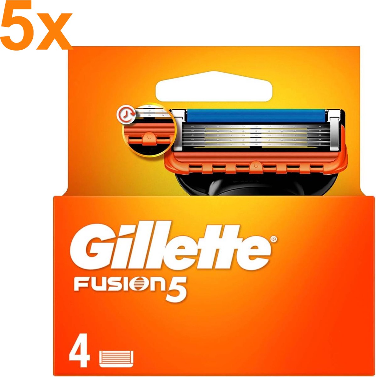Gillette - Fusion 5 - Scheermesjes/Navulmesjes - 4x 5 Stuks - Voordeelverpakking